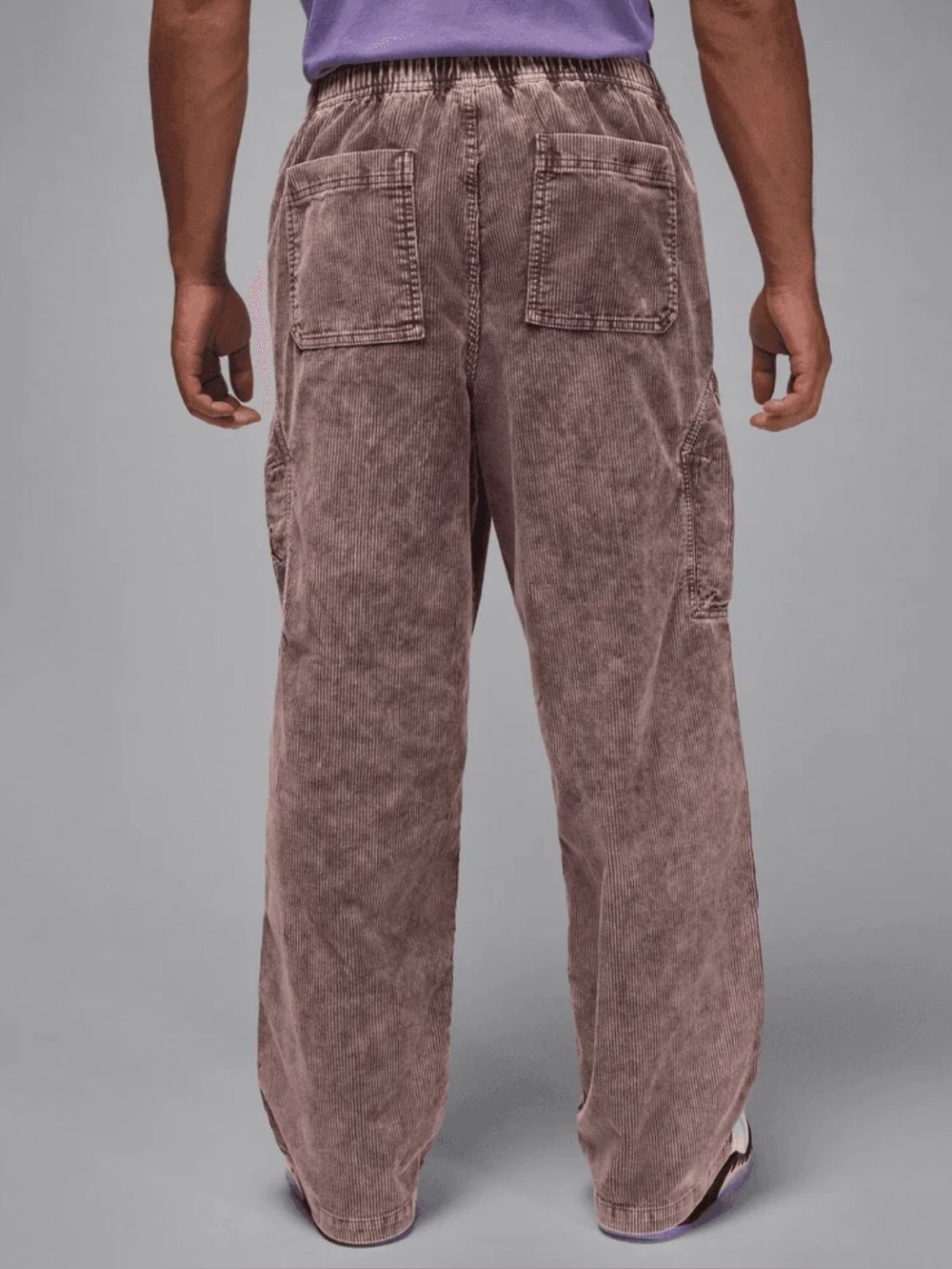 Jordan Flight Chicago Men's Corduroy Cargo Pants Barogue Brown Size Large - Picture 2 of 8
